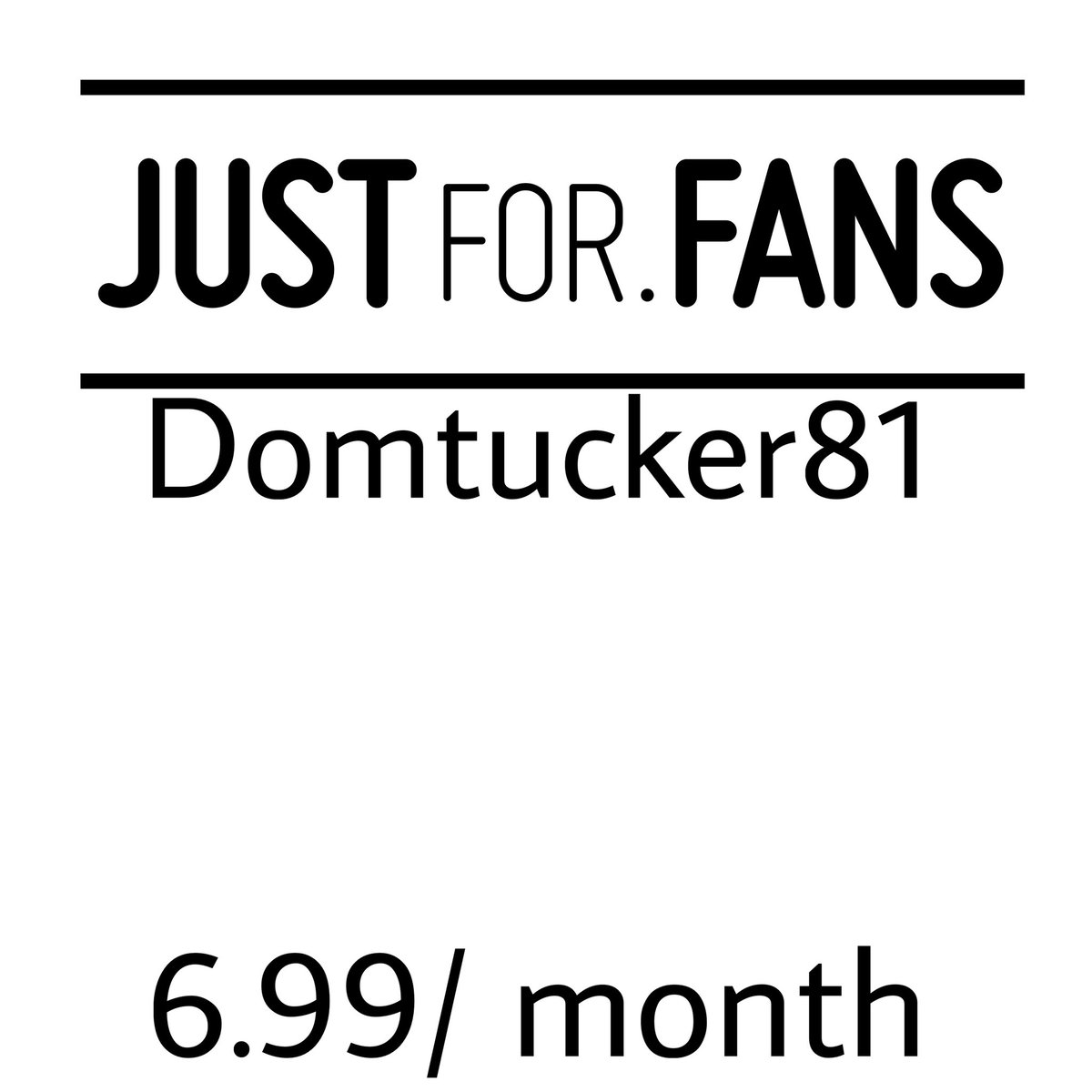 Just so ya’ll know theres 5 snap post on justfor.fans/domtucker81 that means you’ll have only two more days to view the content. You have to be there to catch it!
