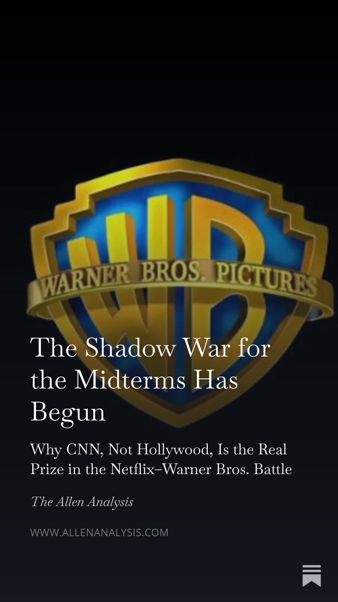 🚨 This isn’t a media deal. It’s a power grab.

Larry Ellison, Trump, and Kushner are maneuvering to take control of CNN ahead of the midterms, because whoever controls the narrative in 2026 controls the next decade of American power.