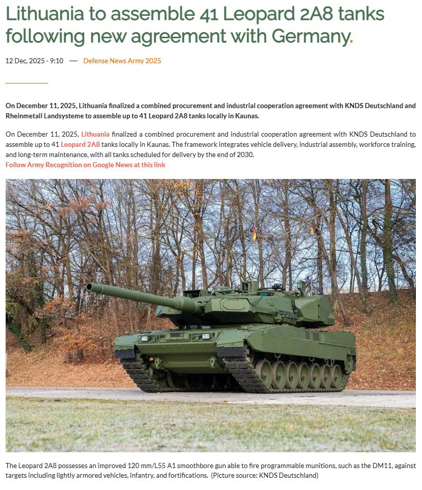 Nog een puntje op de kaart.. ssst zachtjes met potlood, want straks doen ze alsof ze het niet wisten… 

Kaunas, Litouwen. Stadje dat Russofobie ademt alsof het wifi is.
Daar plempen ze nu dus een nieuwe fabriek neer voor Duitse Leopard tanks.
Productie. Onderhoud. Reparatie.