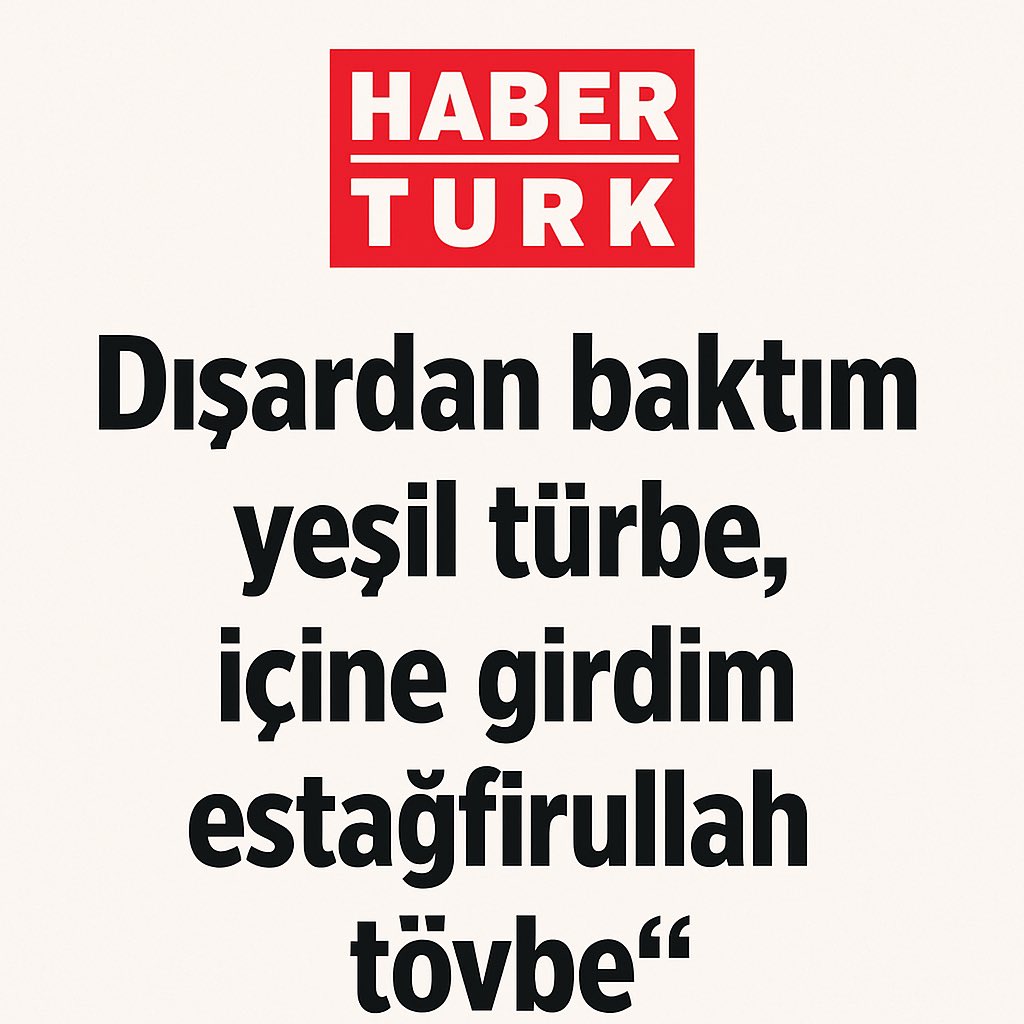 Mehmet Akif Ersoy ardından Habertürk ü her açtığımda ve sektörün geldiği noktaya baktıkça aklıma gelen tek şey bu. #Habertürk