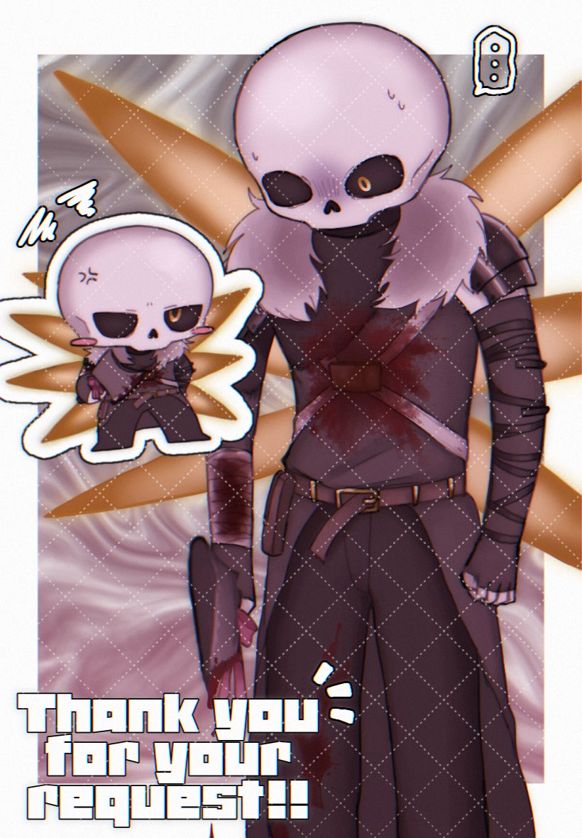 wapu___'s tweet photo. ご依頼ありがとうございました！！☺️🙏💫
💀🖤🩸#Skeb #Commission https://t.co/j3KvRHIf6h