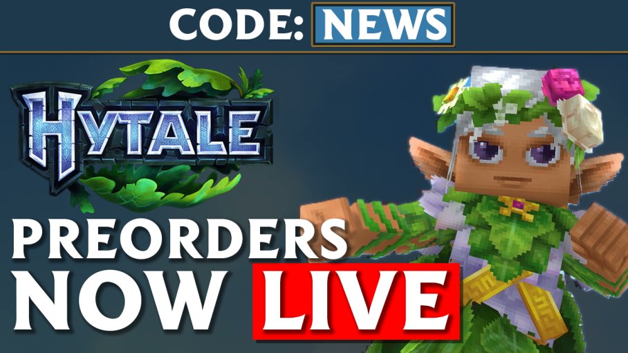 The Hytale PRE-ORDERS are now available at store.hytale.com 

If you have ever learned something about Hytale from us, consider using CODE NEWS 

Thank you all for your support, only 1 month left!