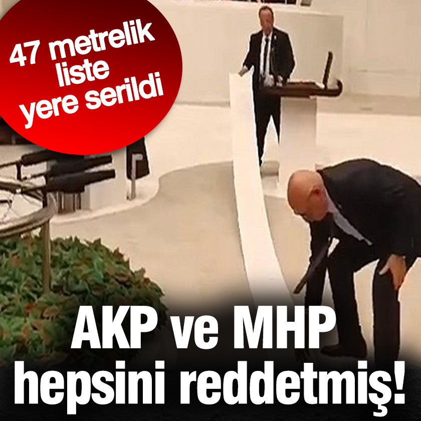 YenicagGazetesi's tweet photo. AKP ve MHP hepsini reddetmiş!

47 metrelik liste yere serildi

https://t.co/MU4QLvCam7 https://t.co/yRMen685dt