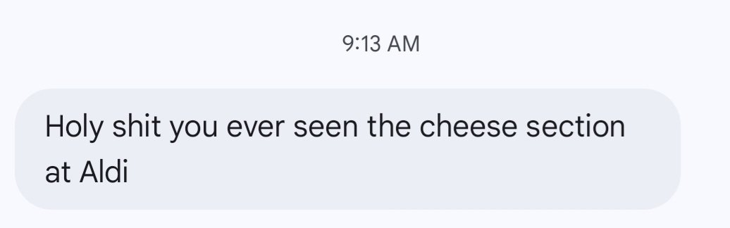 When I say I'd love a good morning text from you, this is what I mean btw: