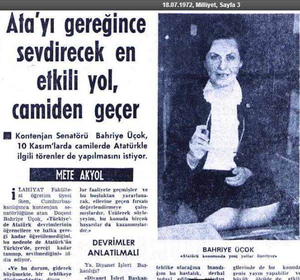 Adına açılmış çakma hesapta İslamiyet düşmanlığı yapılan Bahriye Üçok, Şişli terakki mezunu bir sabetaydır 

ibraniyetvebeyazturkler.blogspot.com/search/label/B…