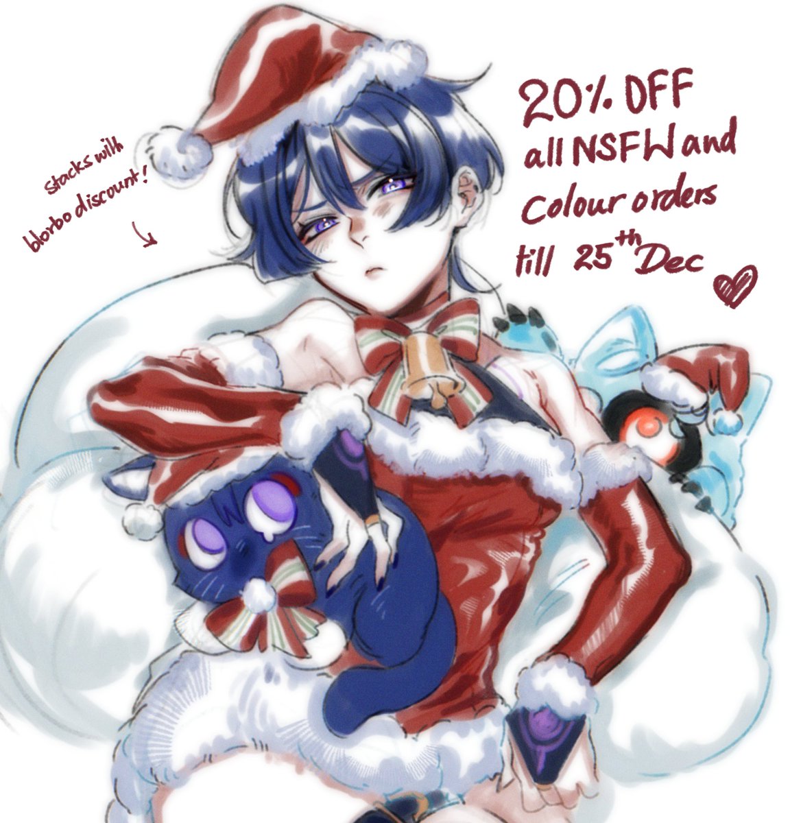 Since I've got the time anyway: 20% off all H+ and colour orders till Christmas Day~ let's draw all day long~ ⬇️🔗