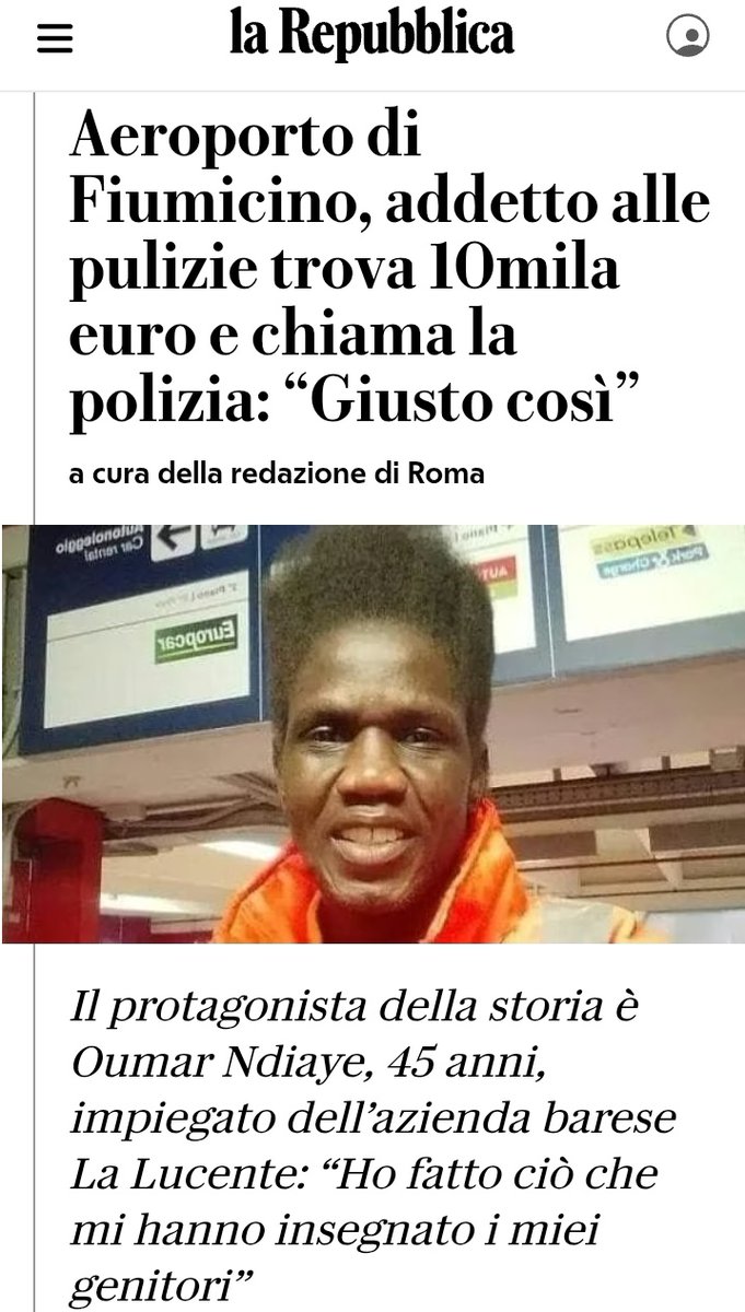 Misurelli77's tweet photo. Un fascista si sarebbe tenuto tutto e se scoperto avrebbe dato la colpa all'immigrato. (Come tradizione racconta) https://t.co/VTqWkaBBsR
