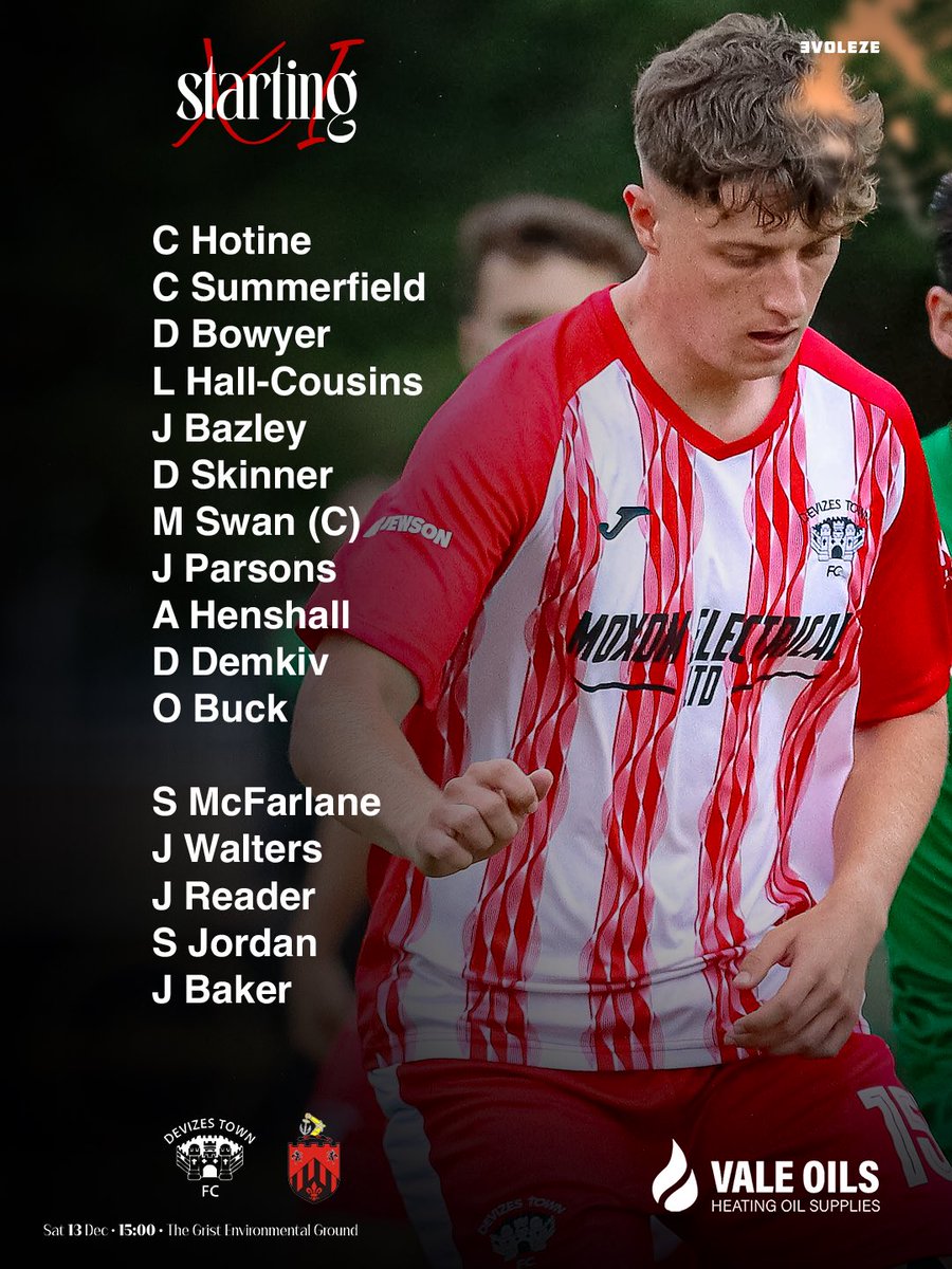 DevizesTownFC's tweet image. Team News - Shirehampton (H)

Baz reruns from suspension along with the skipper Swanny, Henshall also returns to the starting XI

Sammy Jordan is a welcome addition back into the squad after some quality time away with his new family 👶

10mins to go until KO

🔴⚪️