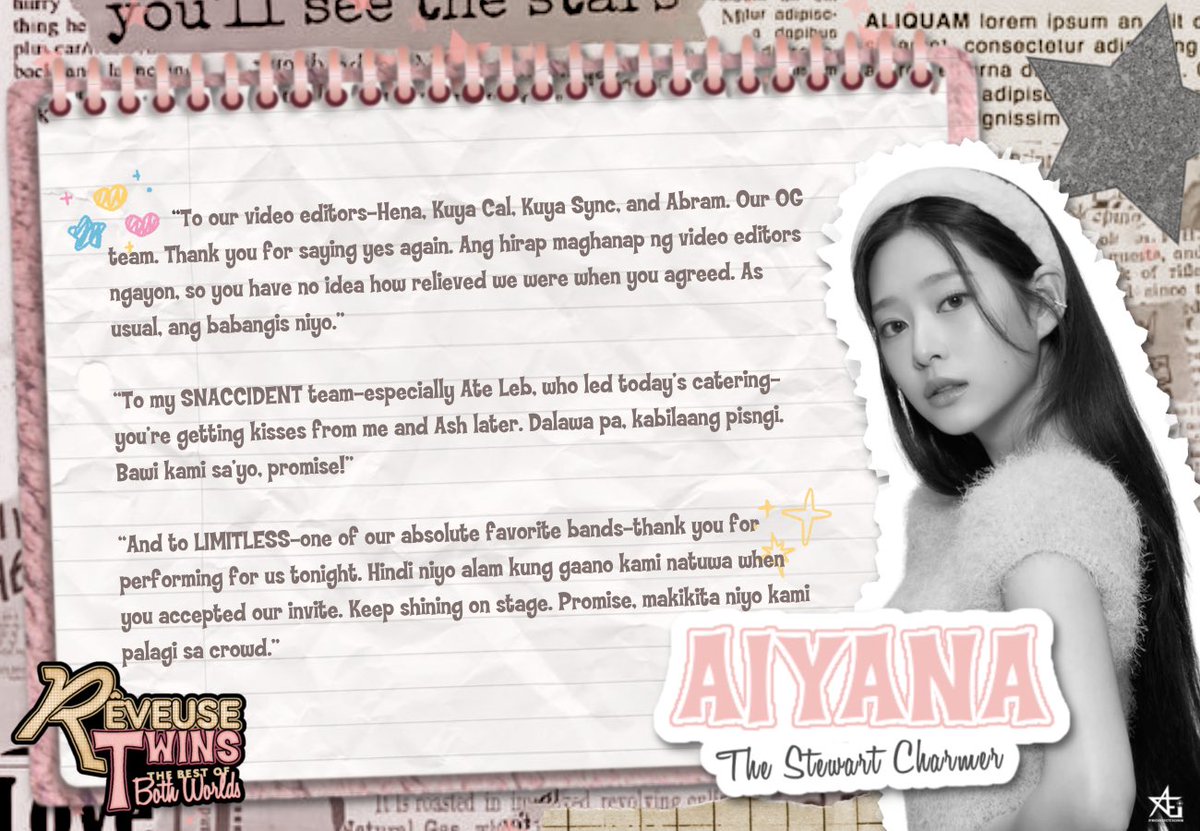 beluove's tweet image. ㅤ
︎ ︎
ㅤ
          𐙚 𝐓𝐇𝐄 𝐒𝐓𝐄𝐖𝐀𝐑𝐓 𝐂𝐇𝐀𝐑𝐌𝐄𝐑 ⋮
               ᝰ ⋆ ⸝⸝ 𝘈𝘐𝘠𝘈𝘕𝘈 𝘌𝘐𝘙𝘓𝘠𝘚.ᐟ ˖ ✿
 ︎

ㅤ