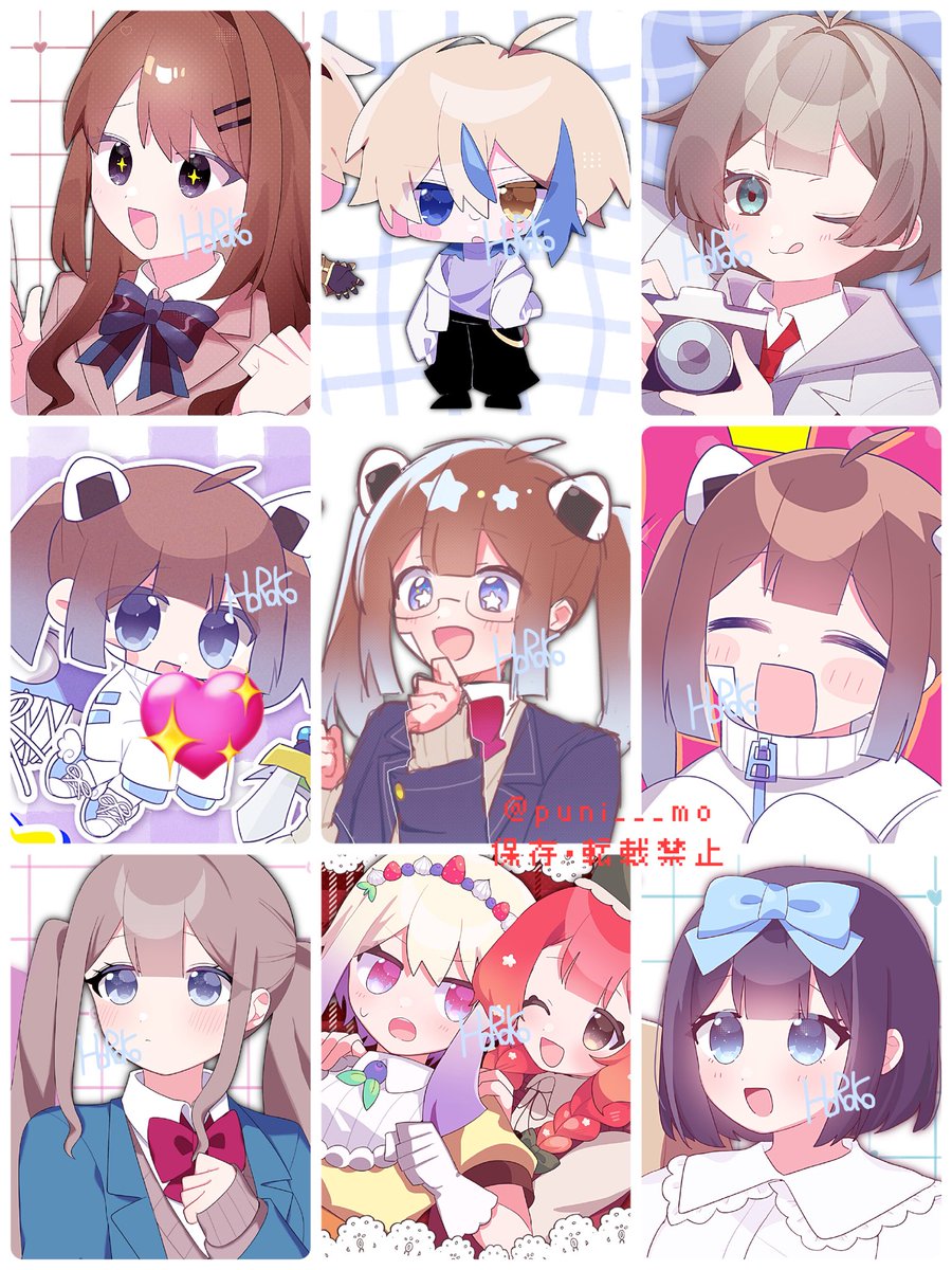 にゃこ♡夢絵オーダー ♡チェキ風♡イラストオーダー 夢絵 構図固定