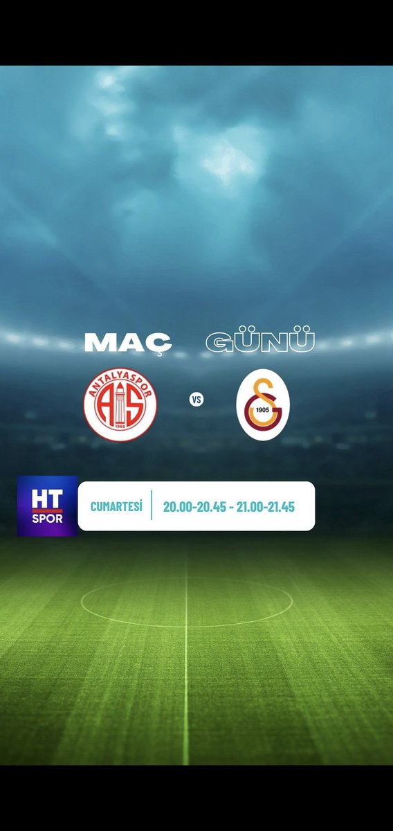 20'de yayındayız. Bekleriz efendim :)  <a href="/HTSpor/">HT Spor</a>  <a href="/Antalyaspor/">Hesap.com Antalyaspor</a>  <a href="/GalatasaraySK/">Galatasaray SK</a>