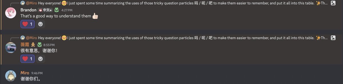 learnWithMiro's tweet image. I’m glad to receive this feedback and will continue working on summarizing Chinese knowledge.
#Chinese #Miro #studyChinese #mandarin