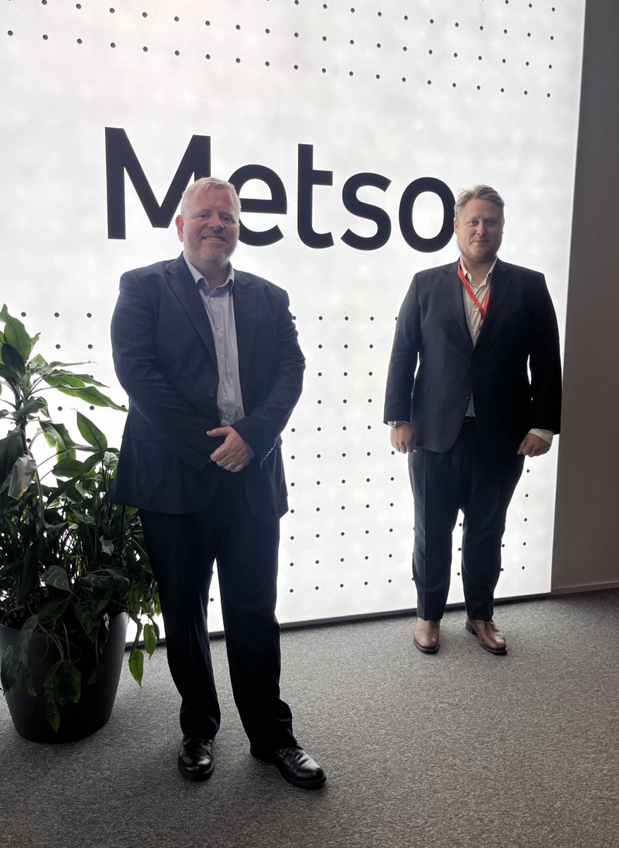 im_mining's tweet image. IM met with Arttu-Matti Matinlauri, @MetsoOfficial VP, Minerals Segment Digital, in #Espoo to understand how metallurgical #digitaltwins like #Geminex are enabling a step change in concentrator optimisation from short interval control to long term planning shorturl.at/A8oak