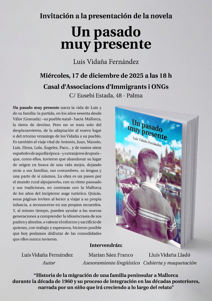 francescrotger's tweet photo. Cotiledònia Ona Mediterrània Mallorca 88.8 fm Amb Francesc M. Rotger Dimarts 16 20 h darrer programa de l’any Luis Vidaña ‘Un pasado muy presente’ Aina Coll ‘Un abisme d’impossibles’ ‘Locals/Universals’ Lloseta Joan Llinàs ‘Hotel Universal’
https://t.co/JBD592PjKU https://t.co/DonKLVCQEY