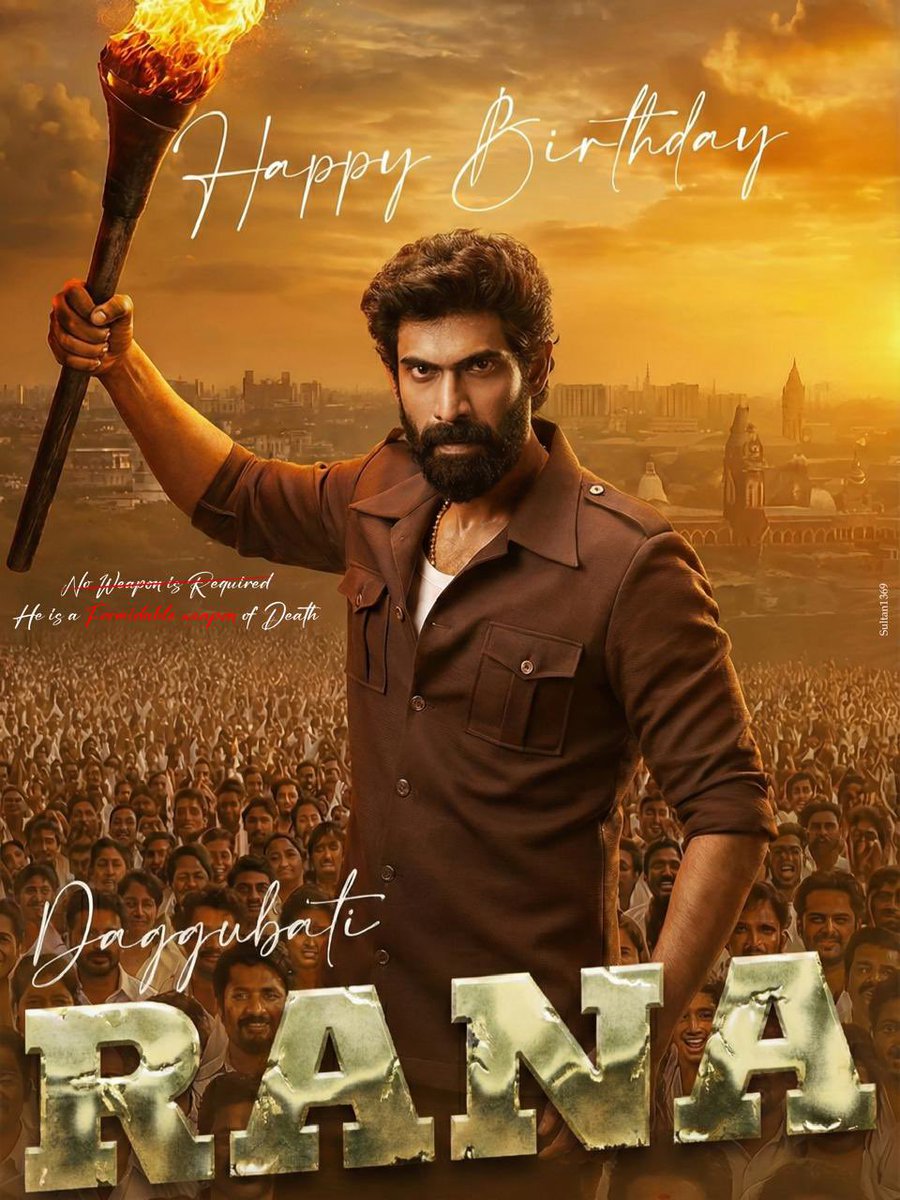 VictoryOffl's tweet photo. Happy birthday to a phenomenal actor and true powerhouse, the multifaceted @RanaDaggubati! From commanding performances to shaping stories, he continues to push the boundaries of cinema. Wishing him health and happiness this year ♥️✨

Design: @Sultan1369 💥

#HBDRanaDaggubati https://t.co/b9RBNyoqKm