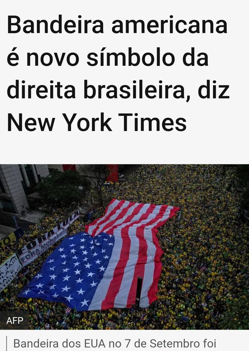 ColaresSerrao's tweet photo. Imagina o grupo de zap das pessoas que levaram a Bandeira americana pra Avenida Paulista. https://t.co/FDLqv06ebt