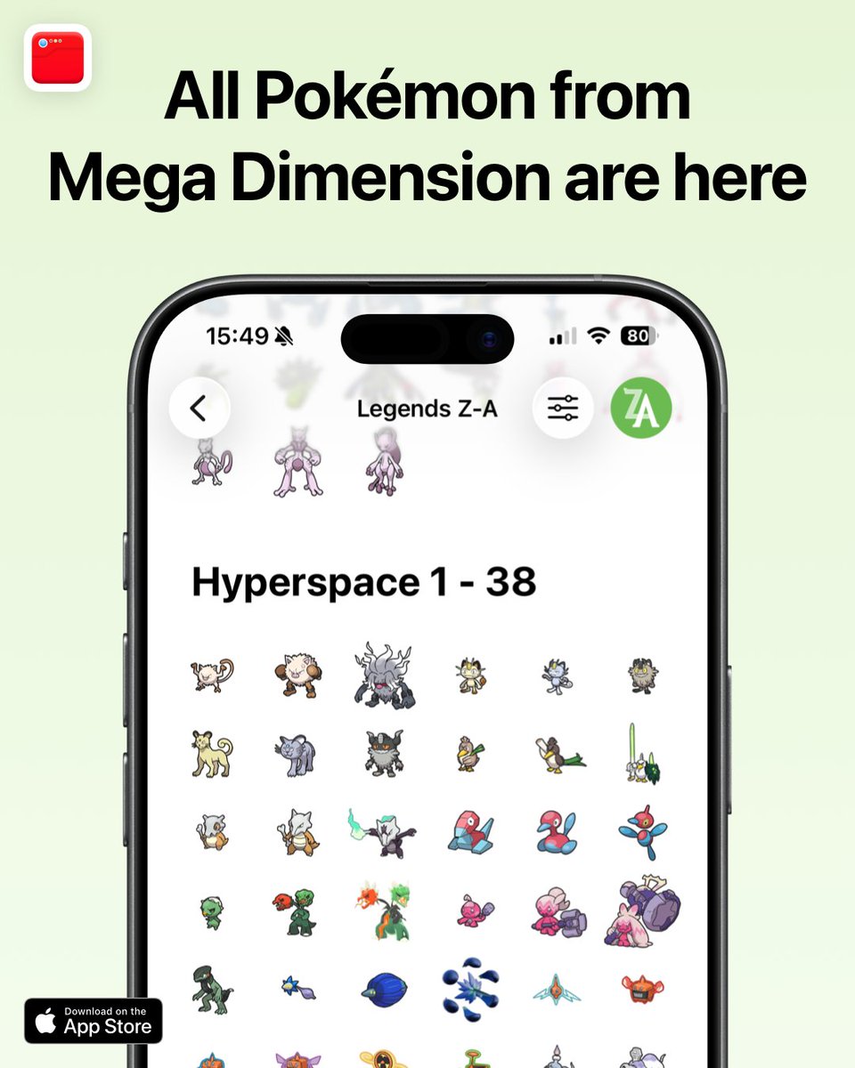 🆕 All Pokémon from the DLC Mega Dimension have been added in the app. They already have their stats, weaknesses and more! Even more is coming soon!
👉 Update the app: apple.co/370MF1c