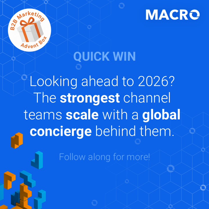 Macromator's tweet photo. Global channel growth needs flexibility. Macro’s marketing concierge delivers on-demand expertise exactly when workload spikes—built to scale with your ecosystem. #GlobalMarketingConcierge https://t.co/GzR9sEKFwK