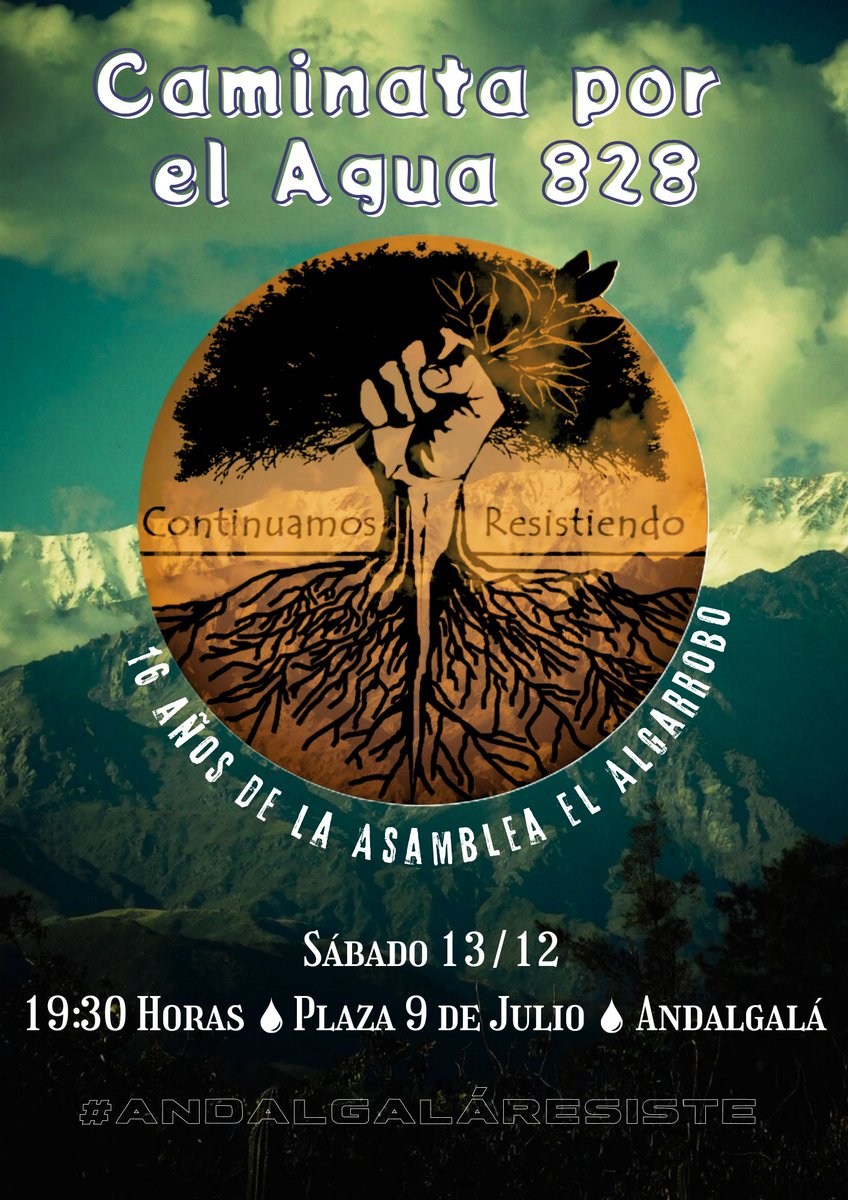La Asamblea El Algarrobo cumple mañana 16 años de resistencia y lucha contra la #megaminería en Andalgalá. 

Lo celebramos hoy caminando, con la alegría de sabernos de este lado de la vida. 

#AndalgalaResiste
#FueraMARA
#toxicglencore