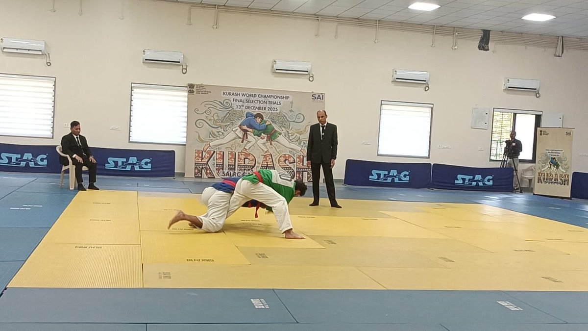 Thrilling final trials for the Kurash World Championship wrapped up at SAI NCoE Gandhinagar. India's finest Kurash warriors are selected, battle-ready, and set to represent the nation with pride on the world stage! All the best! 💫🇮🇳
#KurashWorldChampionship #India
