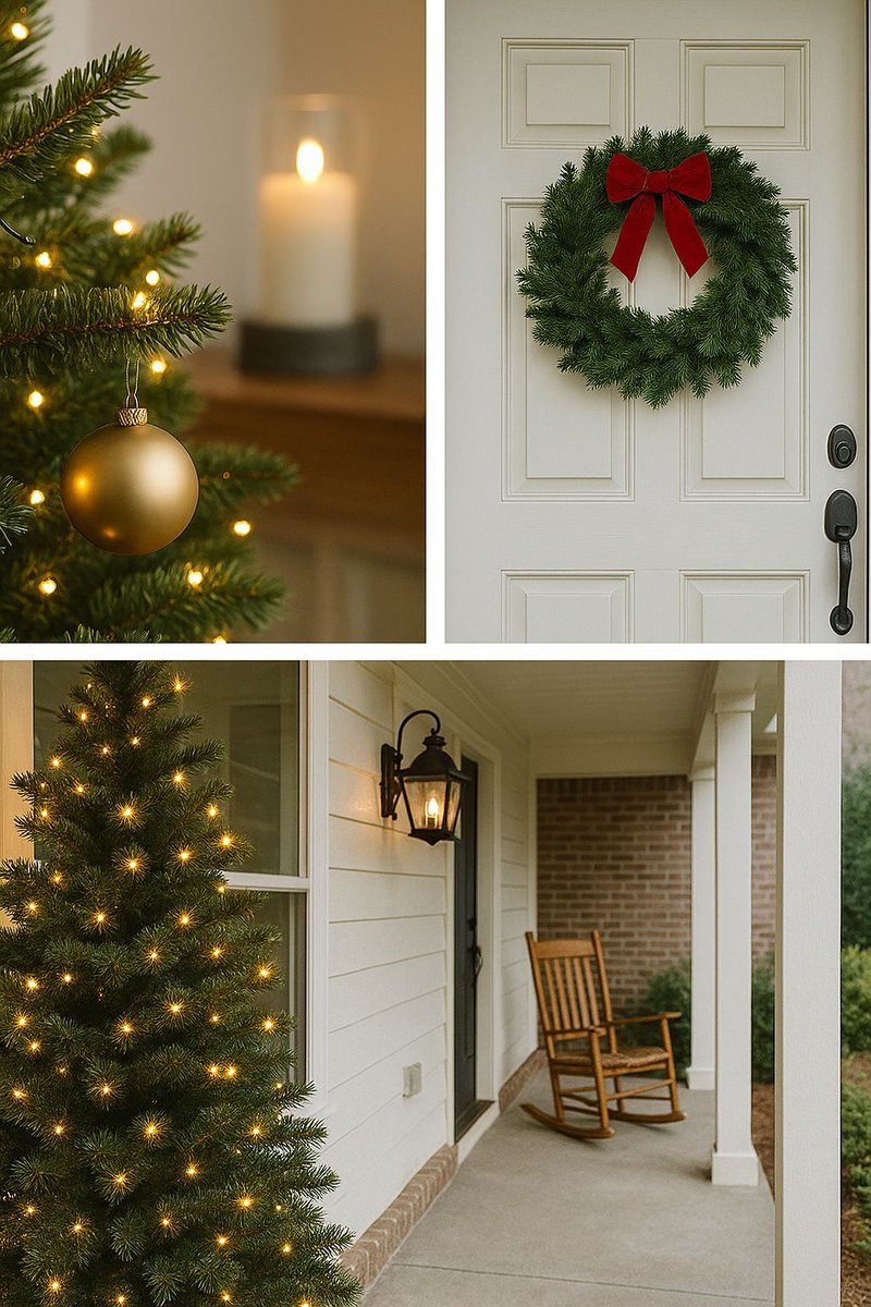 CLEE1982's tweet photo. Simple holiday lights + clean porch = big curb appeal. #Homedecor #12daysofhometips https://t.co/FHMQNWsL5N