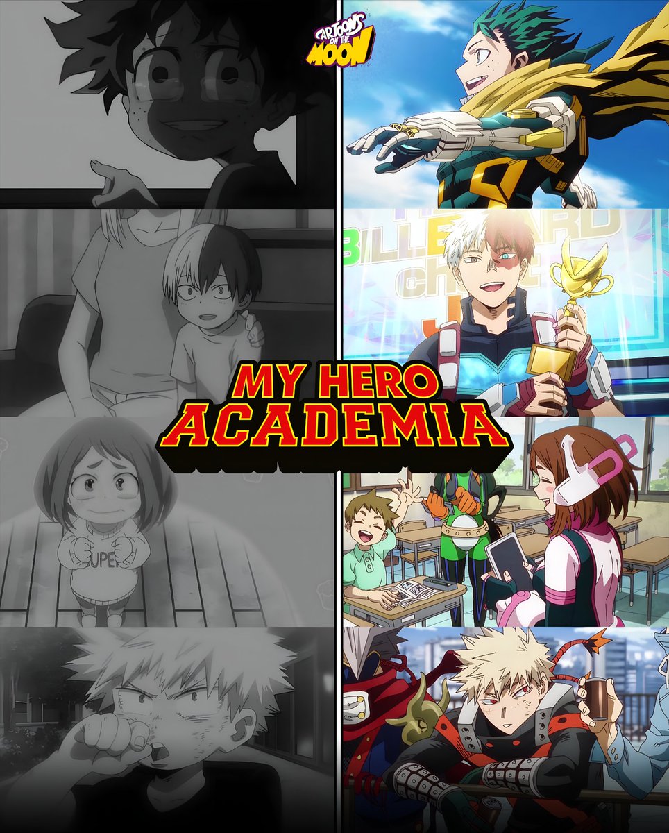 CartoonsOTMoon's tweet photo. Después de 9 años, el anime de My Hero Academia finalmente ha llegado a su fin. https://t.co/n8pnQGmU3F