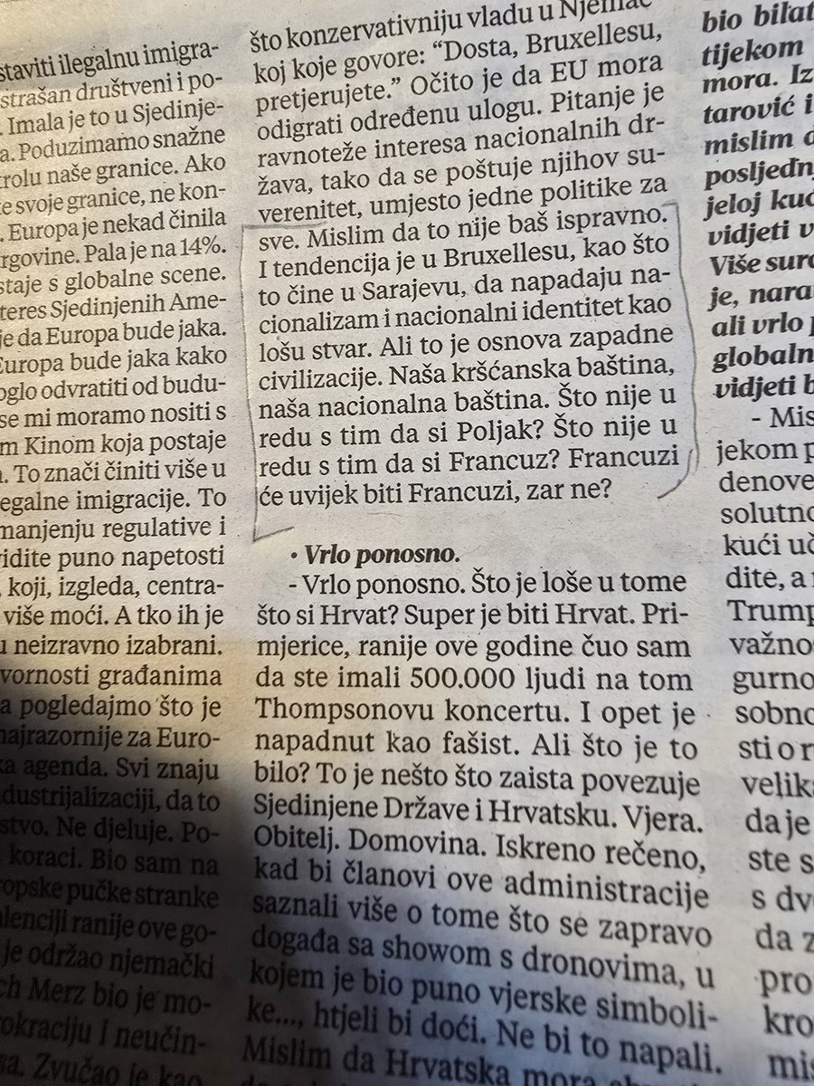 Max Primorac u današnjem Večernjem listu.