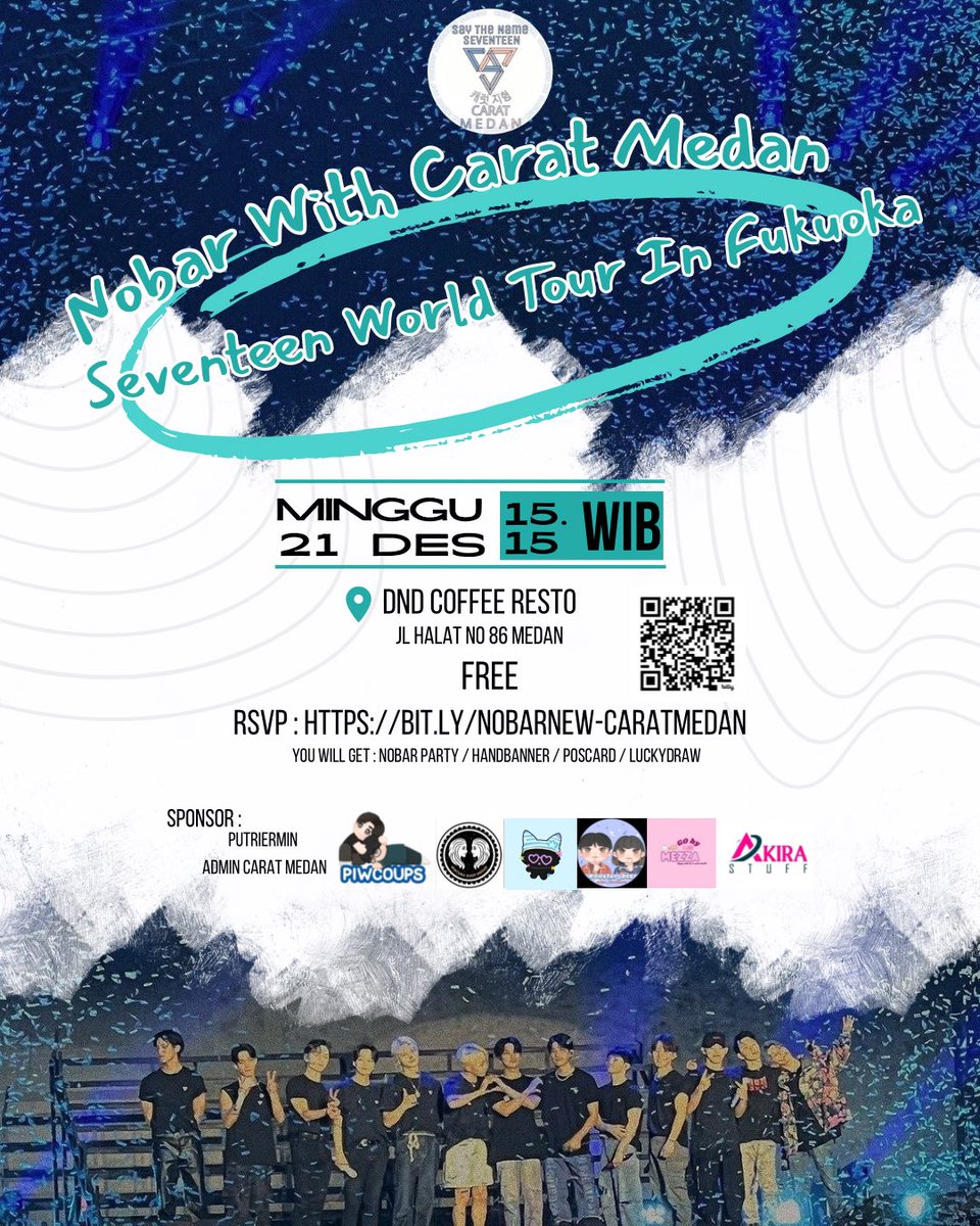 caratmedan's tweet image. NOBAR WITH CARAT MEDAN
Seventeen world tour in fukuoka