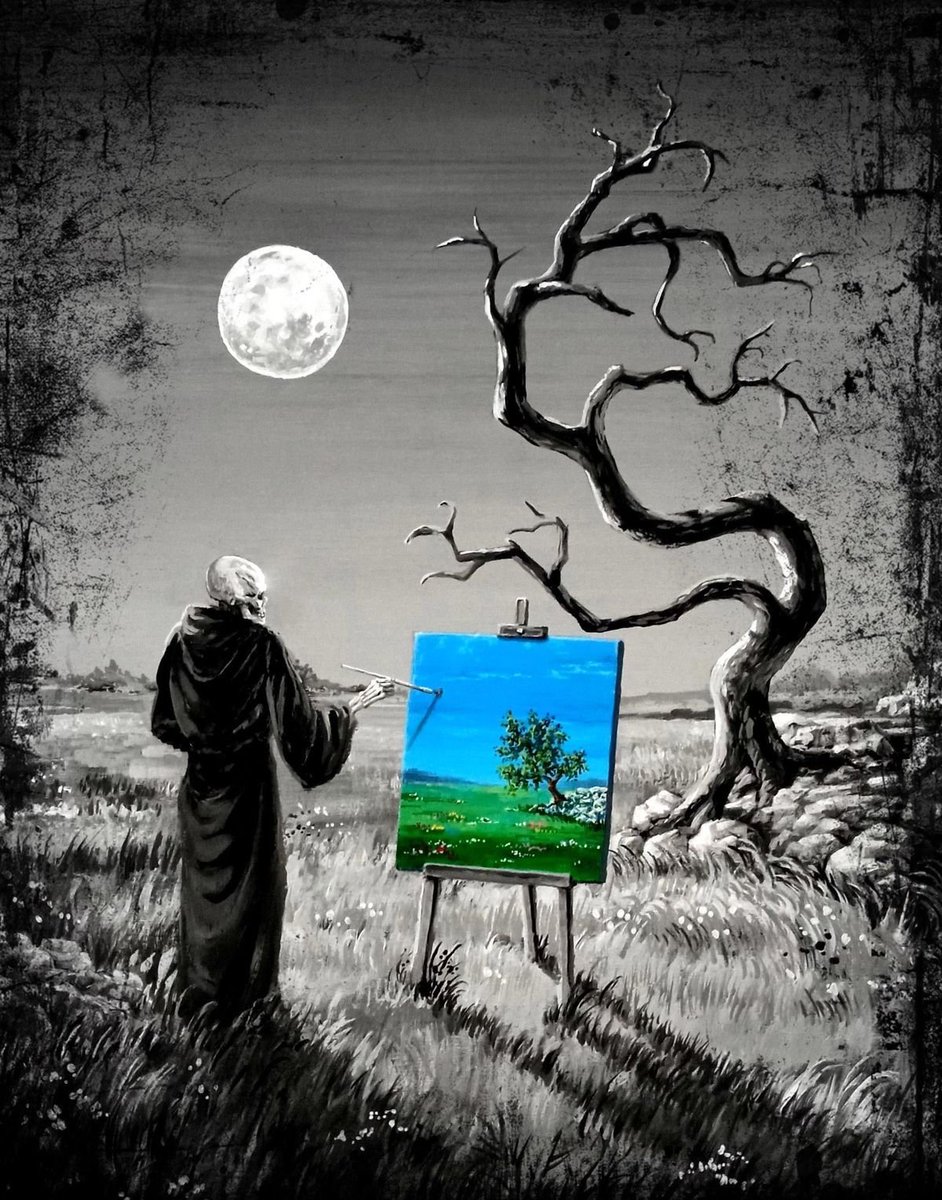 Where everything feels lifeless, creation becomes an act of hope. #HappySaturday.