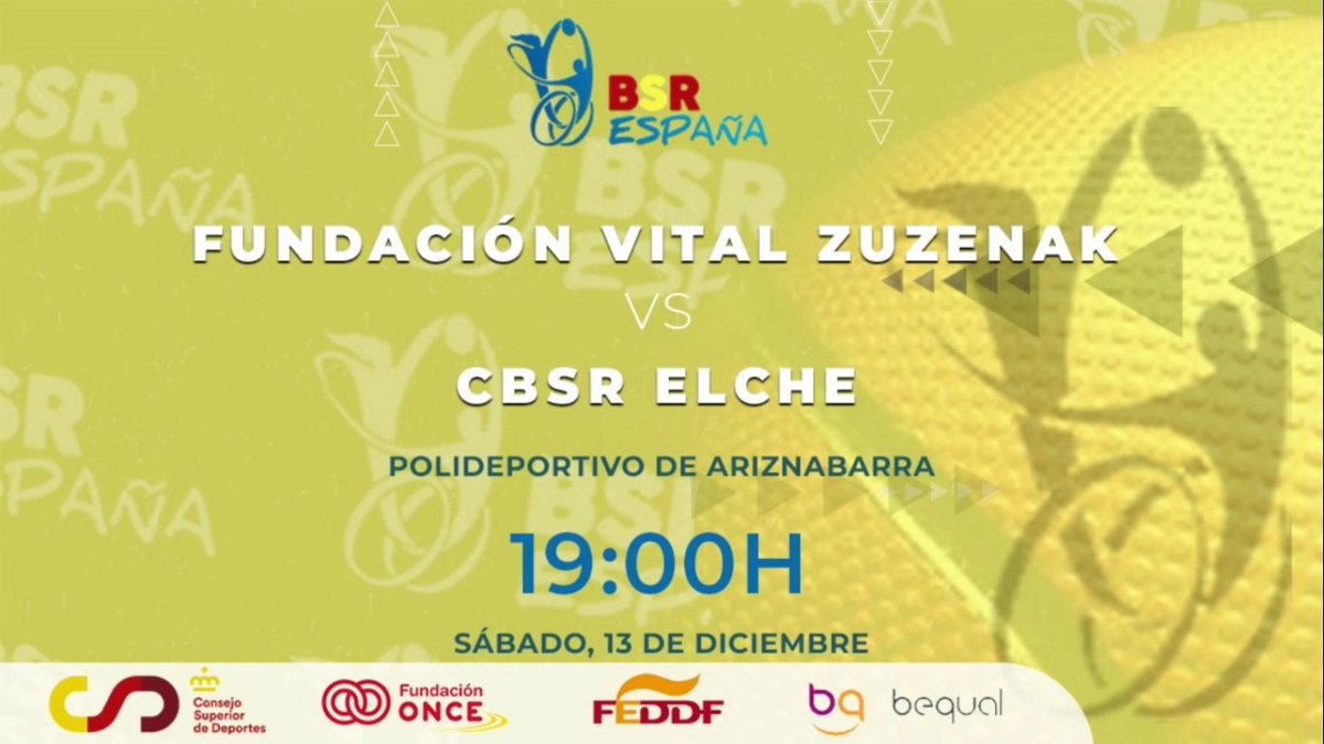 🏀 Partido de poder a poder en Ariznabarra.

Fundación Vital Zuzenak y <a href="/CbsrElche/">CBSR ELCHE</a> se enfrentan con todo muy igualado entre vitorianos e ilicitanos tanto en la clasificación como en los registros.

Lo vemos en el canal oficial de YouTube de SiPuedesTv.

youtube.com/watch?v=F-nTUh…