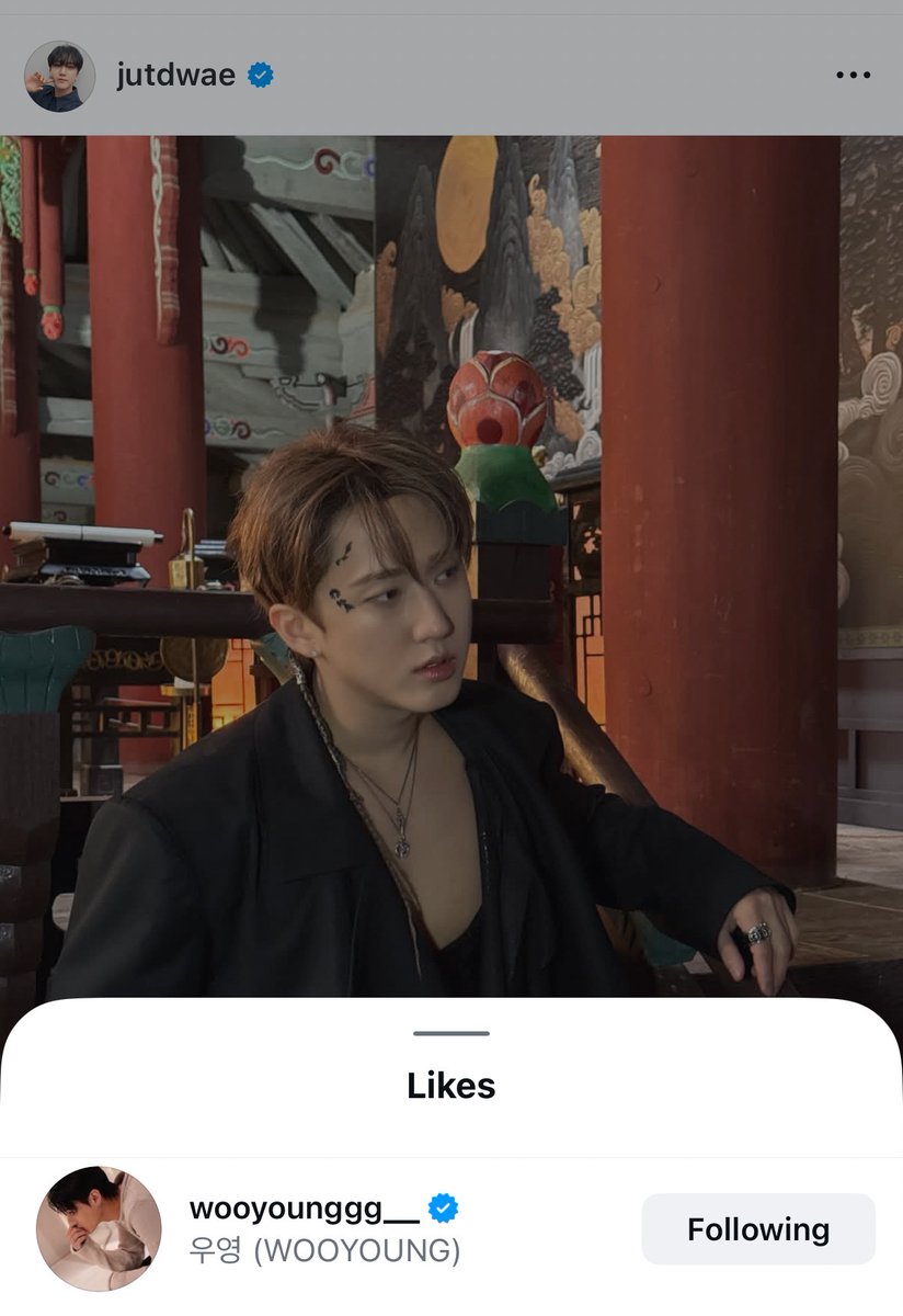 yang0811bin's tweet image. Wooyoung liked binnie’s Instagram post😆so sweet🥰