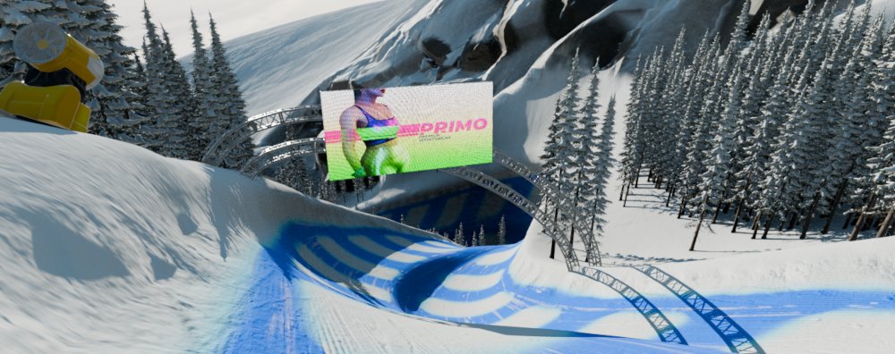 MastTwentySix's tweet photo. Banner screens of WIP first level in WIP Snowboarding game #ssx #ssxtricky #ssx3 #snowboarding #unity #unity3d https://t.co/WztrUCiT2d
