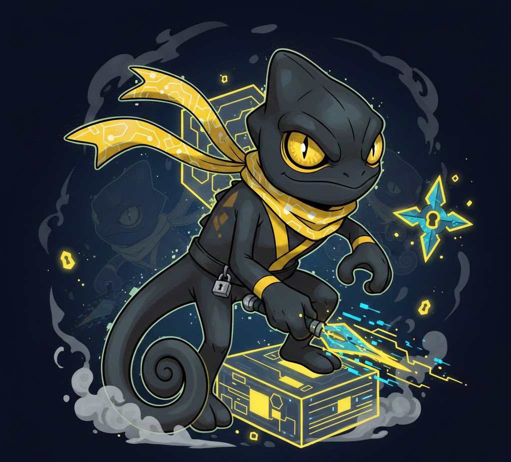 Here's my mascot 

Meet SHINOBI_Z <a href="/zama/">Zama</a>’s silent guardian. 🦎🥷

Ninja stealth = invisible execution
Data camouflage = encrypted but functional
Shadow clones = distributed MPC nodes

Silent. Adaptive. Unbreakable.

Privacy is the ultimate jutsu.

#ZamaCreatorProgram