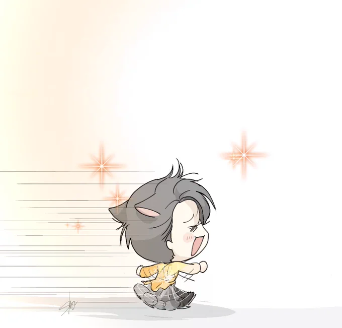 全速力 =≡ε=ε=・:*。・:*三( o•ᴗ•)o #羽生結弦選手が今日も元気で幸せでありますように 全力エールで付いて行きますྀི (トリミング再掲FA)