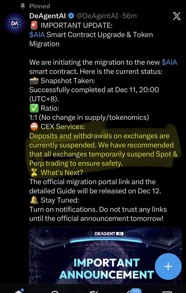 hamzanadeem2007's tweet photo. @binance Dear sir 
The AIA clearly said to exchanges to close the position temporarily Perp &amp; spot and within minutes my future position closed. This was happened suddenly and I hope Binance will help his user. I am going to attach my ac id + position + AIA message https://t.co/j75NNyGQYB