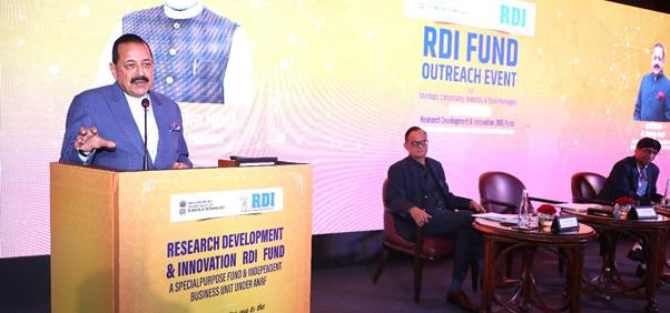 ANRFIndia's tweet image. Hon’ble Union Minister for Science &amp;amp; Technology, @DrJitendraSingh, interacted with industry leaders, entrepreneurs, startups, companies and innovators during an outreach event on the RDI Fund today in New Delhi.

 Read more: pib.gov.in/PressReleasePa…

#ANRFIndia #RDI