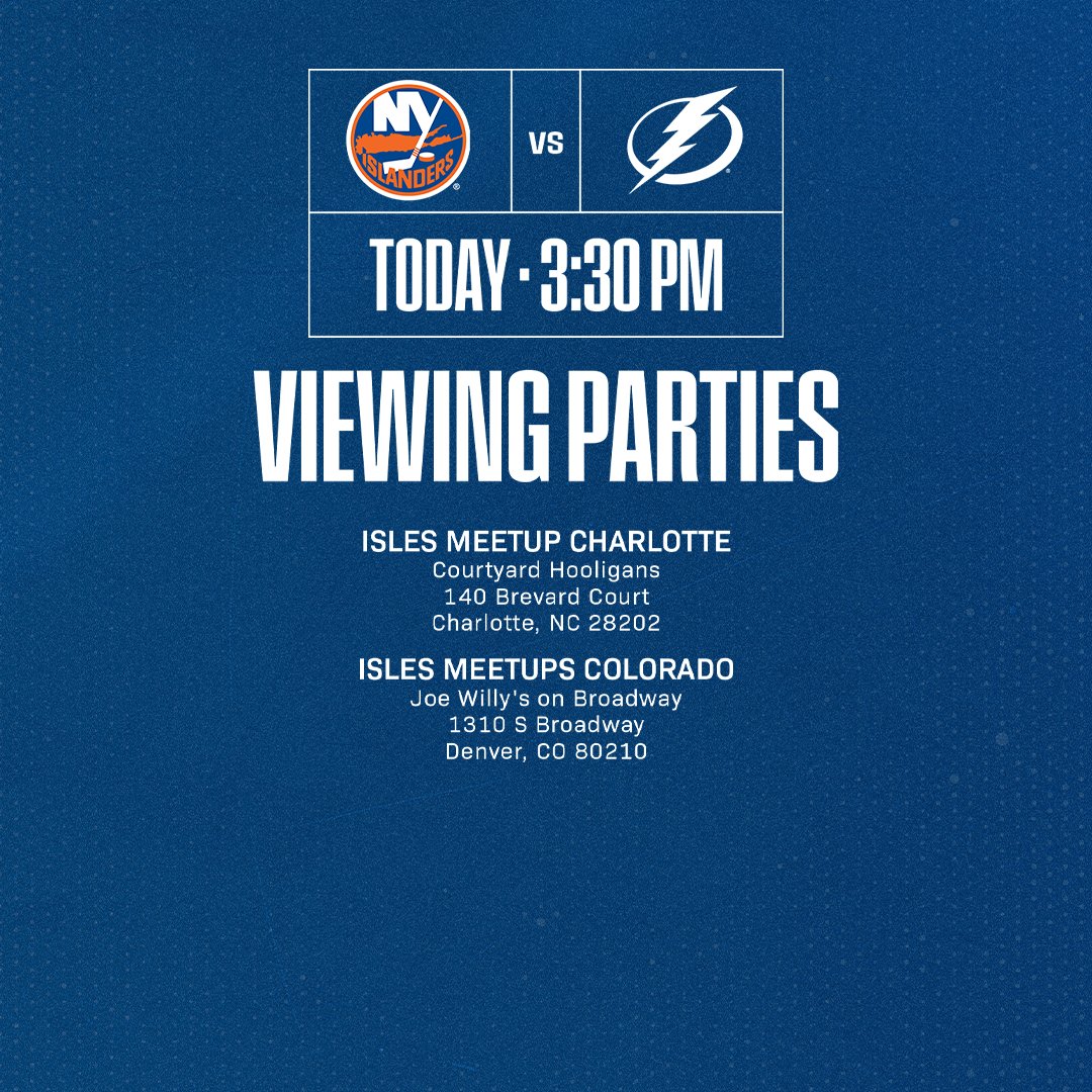 Not at <a href="/UBSArena/">UBS Arena</a>? Cheer on the #Isles at these viewing parties!