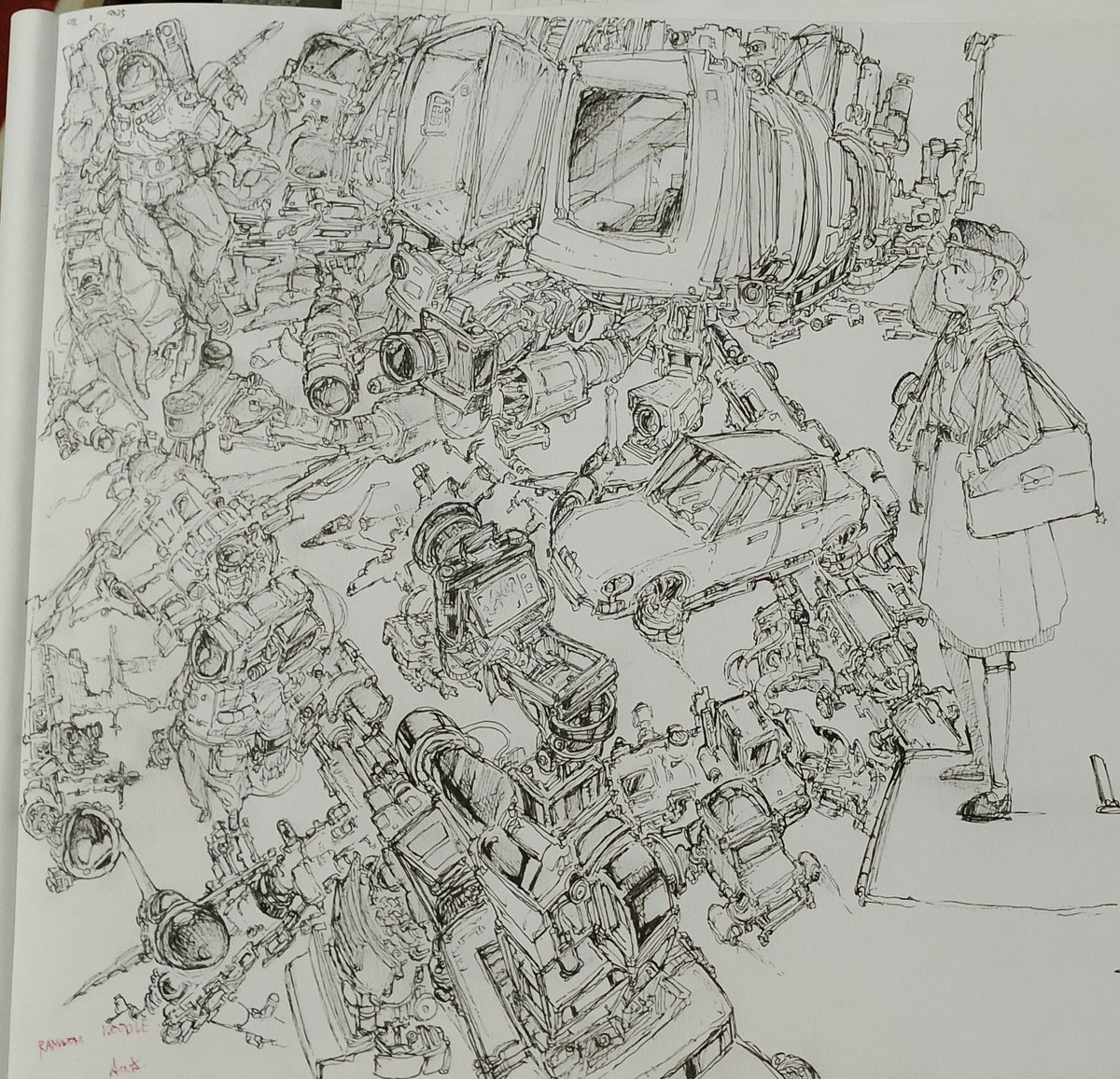 Ace87265336's tweet image. I am mindlessly doodling for the past few days whilst waiting for my pc parts to arrive so i can start working digitally again