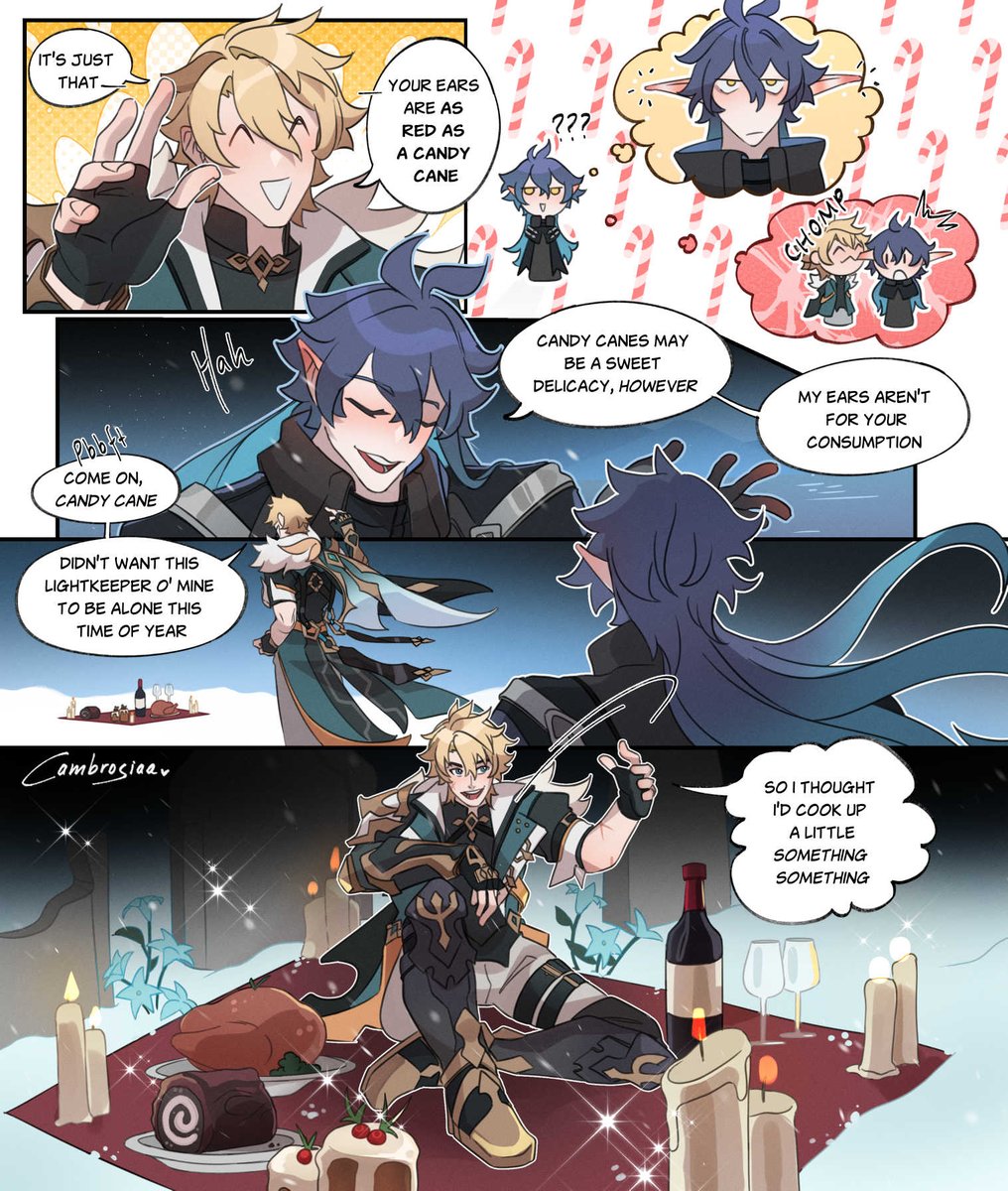 [1/2] Have you seen those candy cane ears?🍬 #knightlight #Varflins