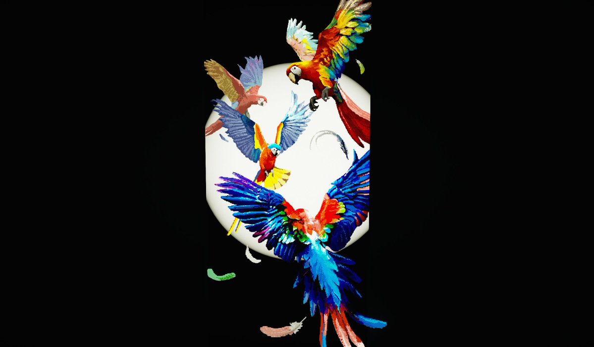 쿰프핵 치즐 앵무새 만들엇어요