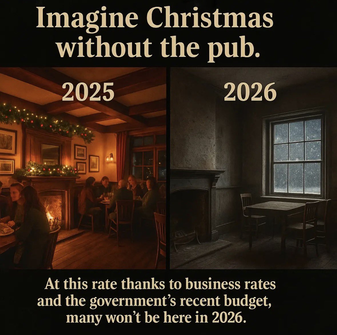 Please share this image - with big thanks to the lovely <a href="/EdgcumbeArms/">Edgcumbe Arms</a> 👏

We all need to get the message out that unless the Government listens &amp; changes course - and supports #pubs rather than taxing them to death - pubs will close. 

Reverse the #businessratesbetrayal &amp;