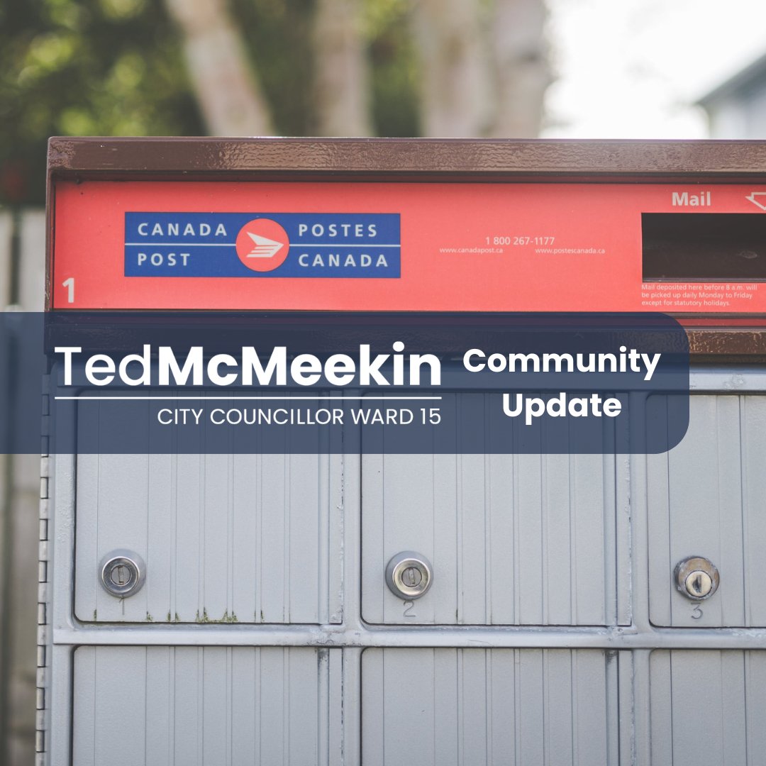 The latest Ward 15 Community Update is out now across Waterdown, Flamborough, Millgrove and Carlisle! Find it in your mailbox, or visit tedmcmeekinward15.com/tedtalks/ward-… to read it online.