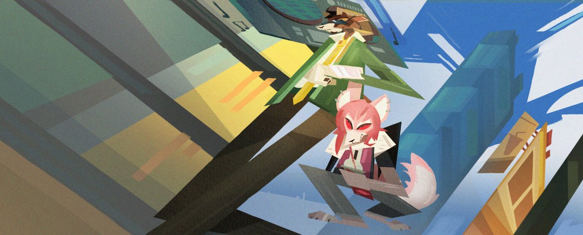 Walk in a town with <a href="/PigroNora/">PigroNora | commission open | :3</a>