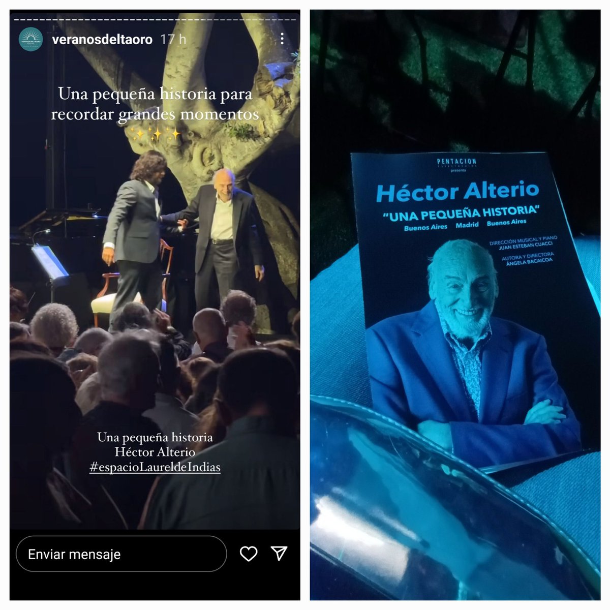 roselva_mar's tweet photo. Una despedida para un personaje irrepetible. Rindo aquí mi humilde tributo a #HectorAlterio con este pequeño relato que me inspiró su rutilante actuación en #VeranosdelTaoro en el #puertodelacruz y que recogió la antología de #periplo 2024. https://t.co/RROIVZs8aG