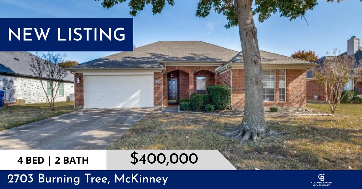 AmyClements5's tweet image. 📍 New Listing 📍 Take a look at this fantastic new property that just hit the market located at 2703 Burning Tree in Mckinney. Reach out here or at (214) 763-0571 for more information!

Listed by Jennifer Potter

Amy Cleme... aclements.cbapex.com/showcase/2703-…