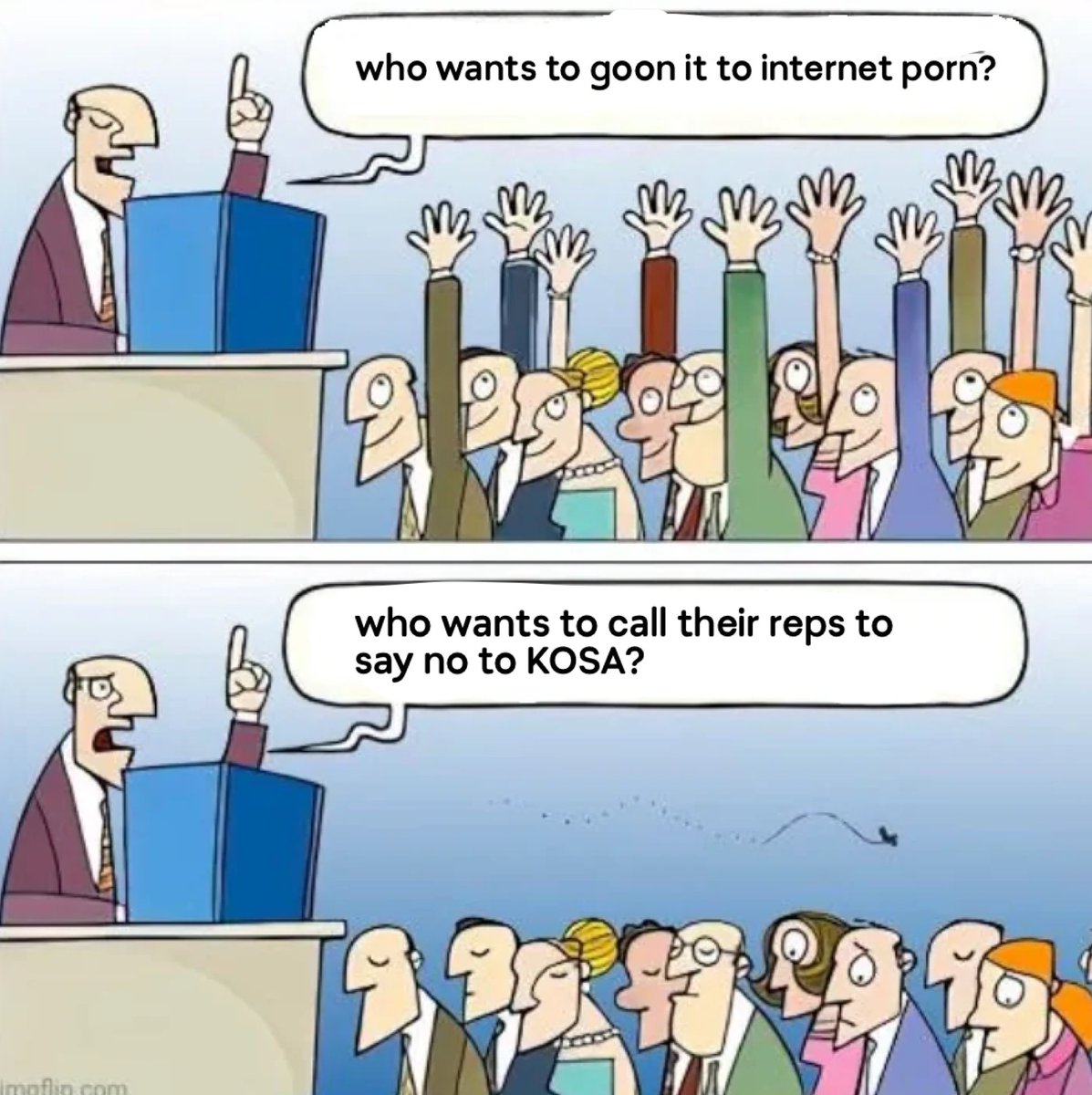 im gonna continue being annoying about this idgaf, call your reps, email them, do it or dont complain when the whole landscape of the internet is ripped apart and sanitized