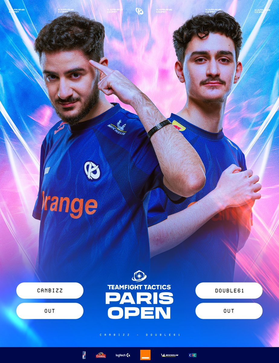 KarmineCorp's tweet image. Fin du TFT Paris Open pour nos joueurs ! 

Ça n'a pas été simple de passer les derniers cuts, l'aventure s'est terminée au Round 3 et 4 respectivement pour @Canbizz_ et @TrainerDouble, nt les gars 💙 #KCORP