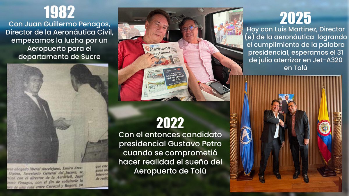 ospina_emiro's tweet image. Colombianos, bienvenidos a Tolú.
¡Presidente Petro, lo logramos!
Aterrizaremos en Jet A-320.
¡Bendito seas, Dios mío!
@petrogustavo @maferojas