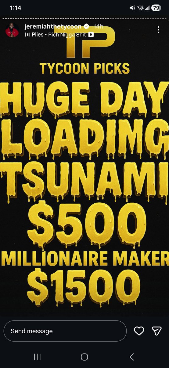 Professorcashes's tweet image. TYCOON MILLIONAIRE MAKER FOR SALE 🚨 

HUGE DAY LOADING 😁 

The numbers keep going up cause we can't stop winning and YOU can join in 💪🏻 

t.me/FMBcheap

#capper #sportbetting #tycoor #tycoonpicks #fmb #fmbexclusive