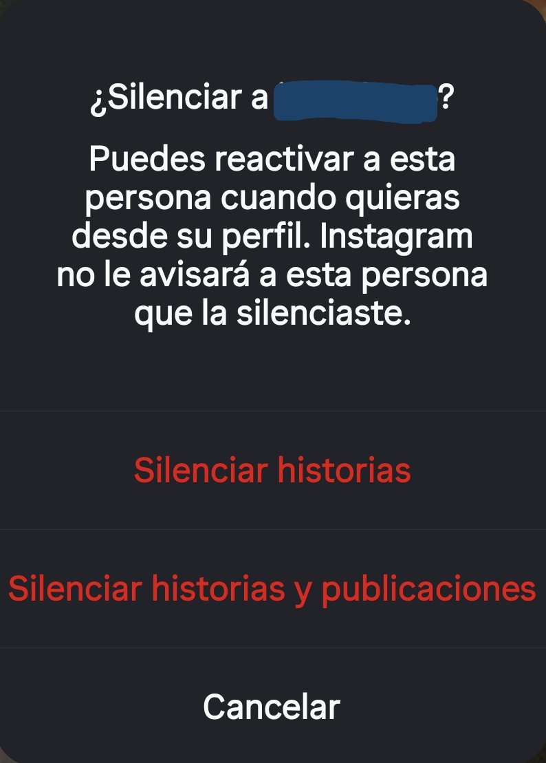 Silenciar storys es mejor que explicar algún unfollow, evita dramas ✨️